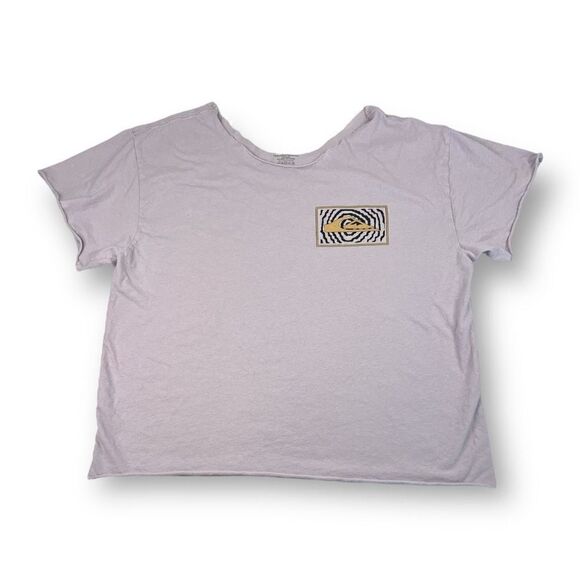 Quicksilver Cropped T Shirt Size Extra Large - Picture 1 of 5